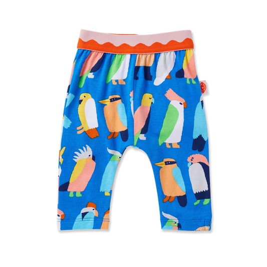 Flamin' Galah Blue Baby Leggings
