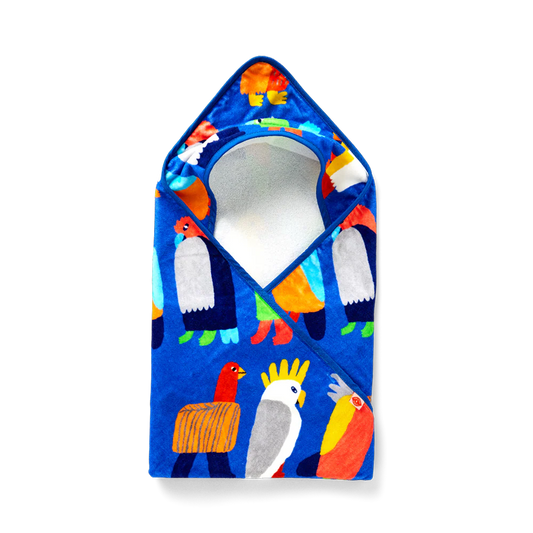 Baby Hooded Towel Flamin' Galahs