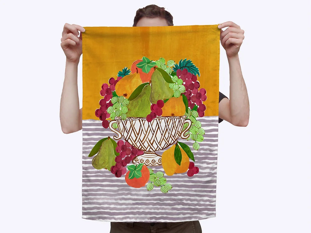 Fruit Basket Tea Towel