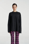 Eyelet LS Top - Black