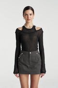 LS Cut Out Top -Black