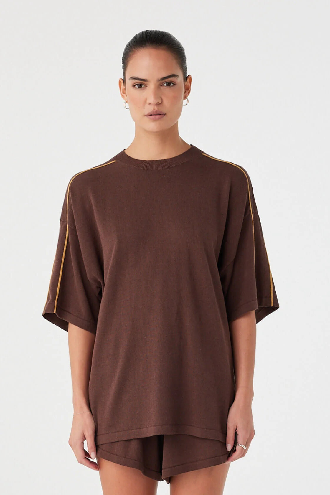 Pippa Oversized Tee - Espresso