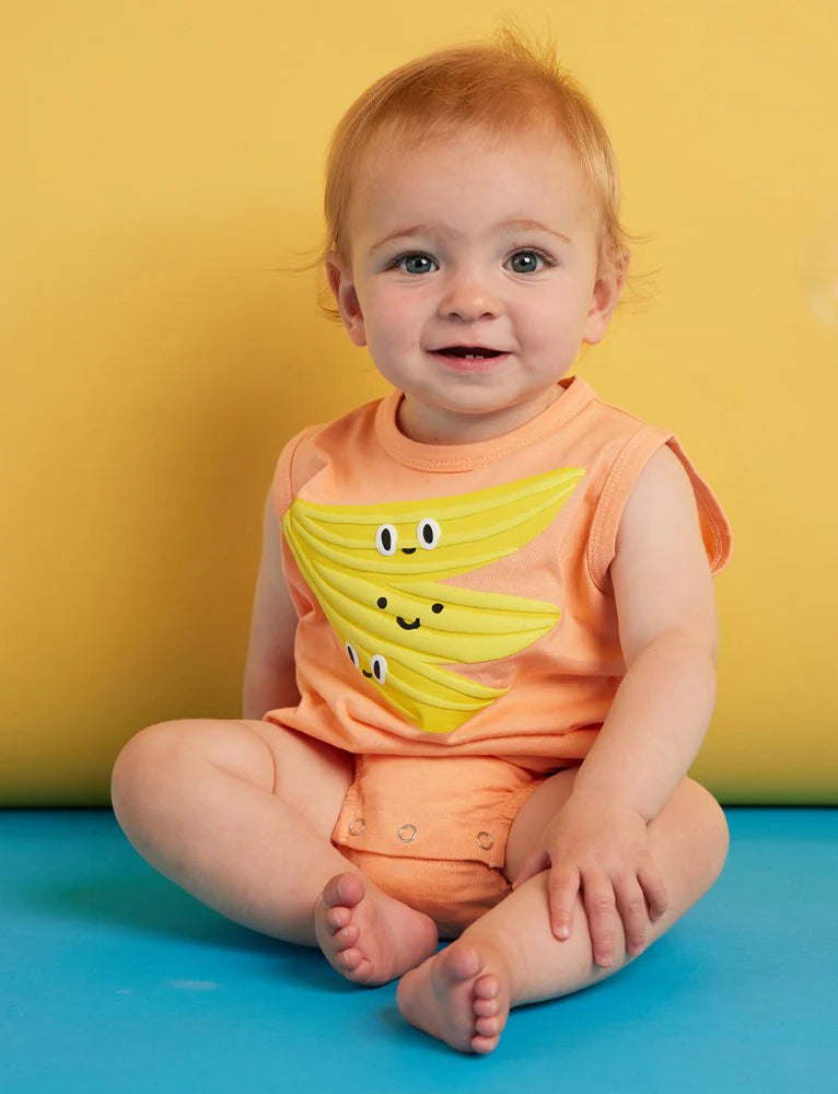 Peel Party Short Sleeve Bodysuit