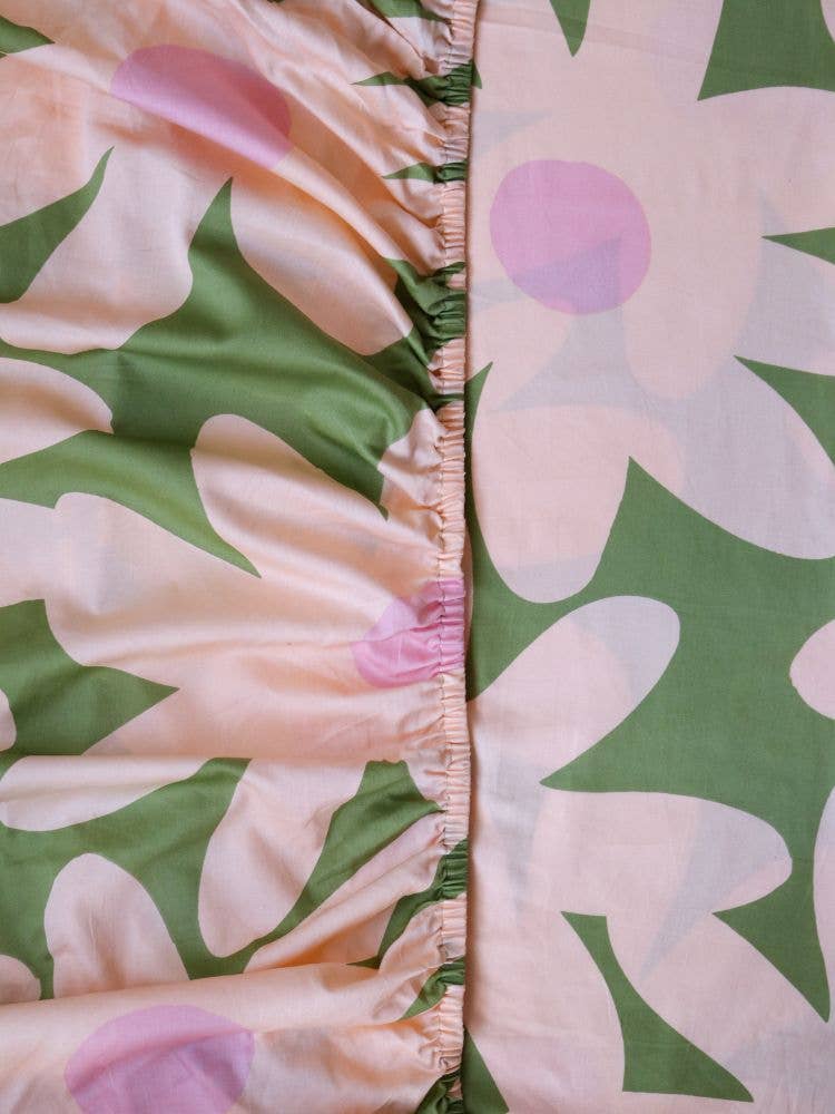 Marlo Olive Fitted Sheet: King