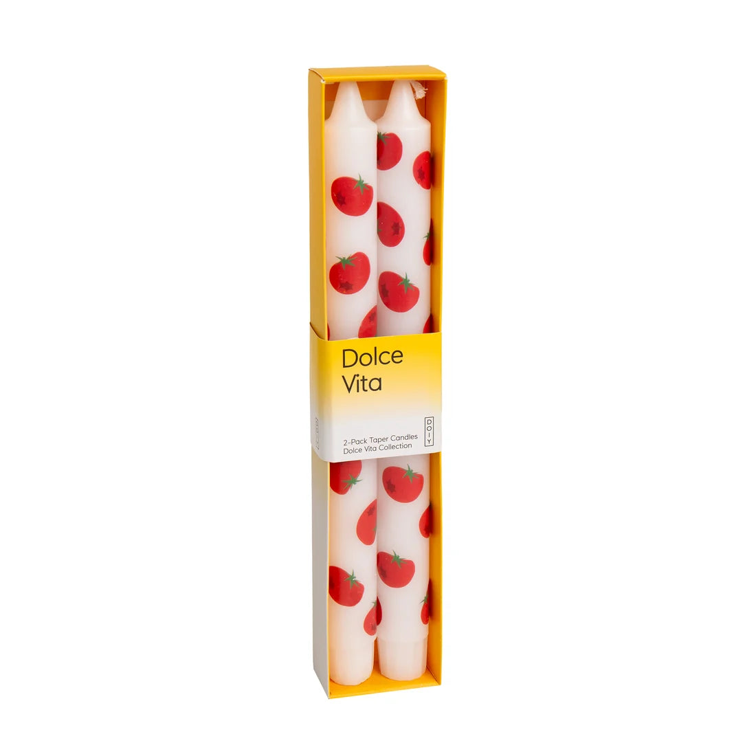 Dolce Vita Taper Candles (Set of 2) - Tomato