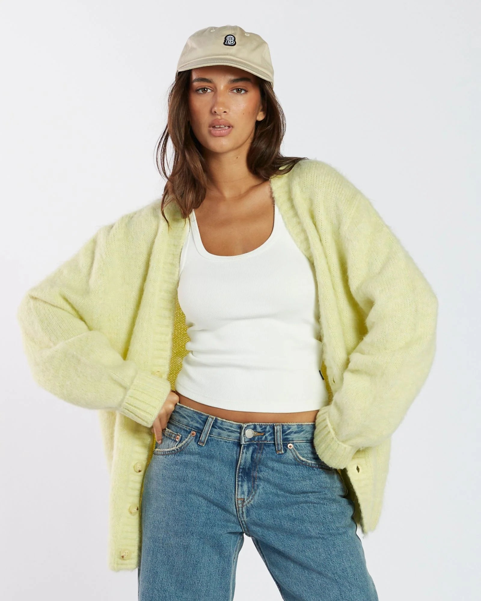 Tom Cardigan- Brushed Yellow