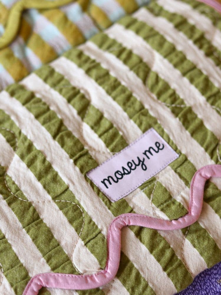 Pistachio Seersucker Change Mat
