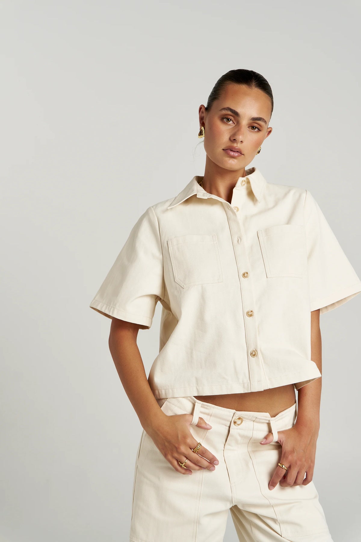 Carpenter SS Shirt - Ecru