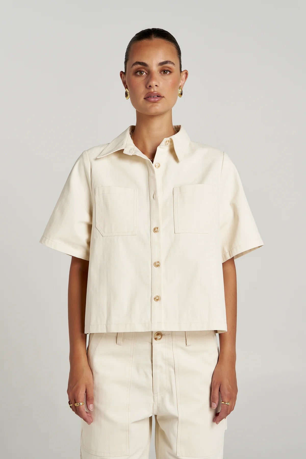Carpenter SS Shirt - Ecru