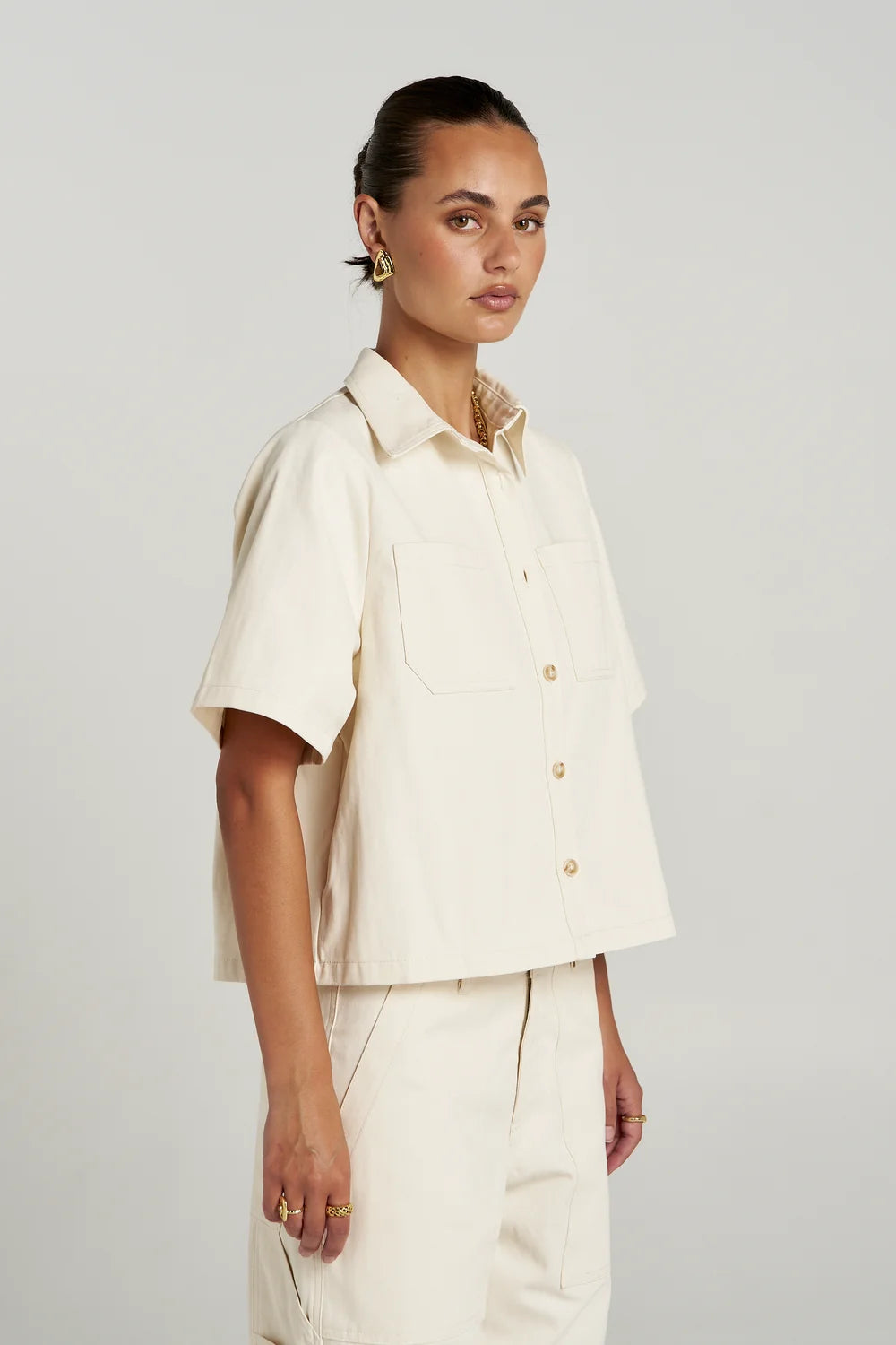 Carpenter SS Shirt - Ecru