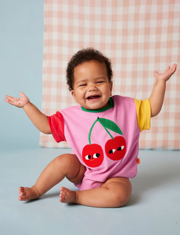 Cherry Terry Bodysuit