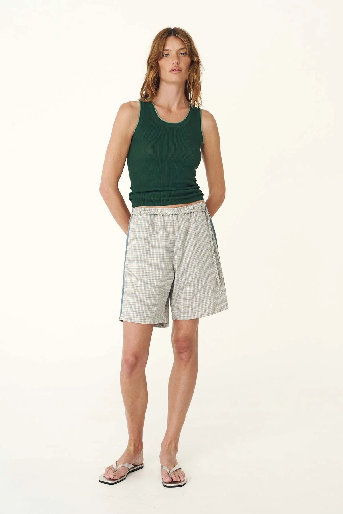 Gabe Lounge shorts- Blue Check