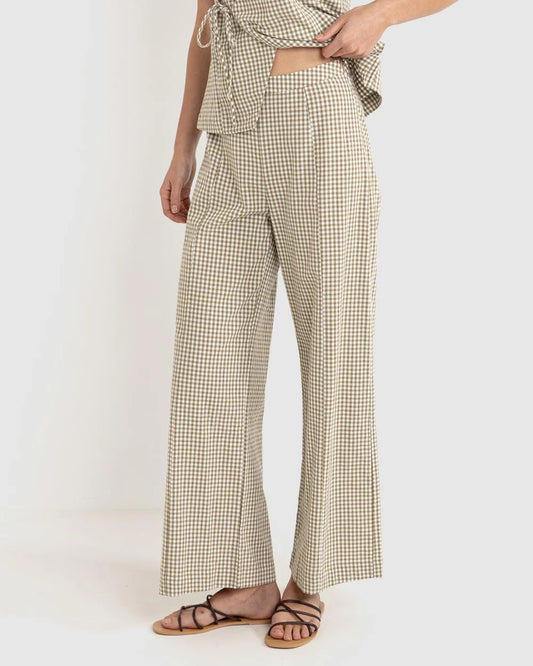 Lola Check Wide Leg Pant