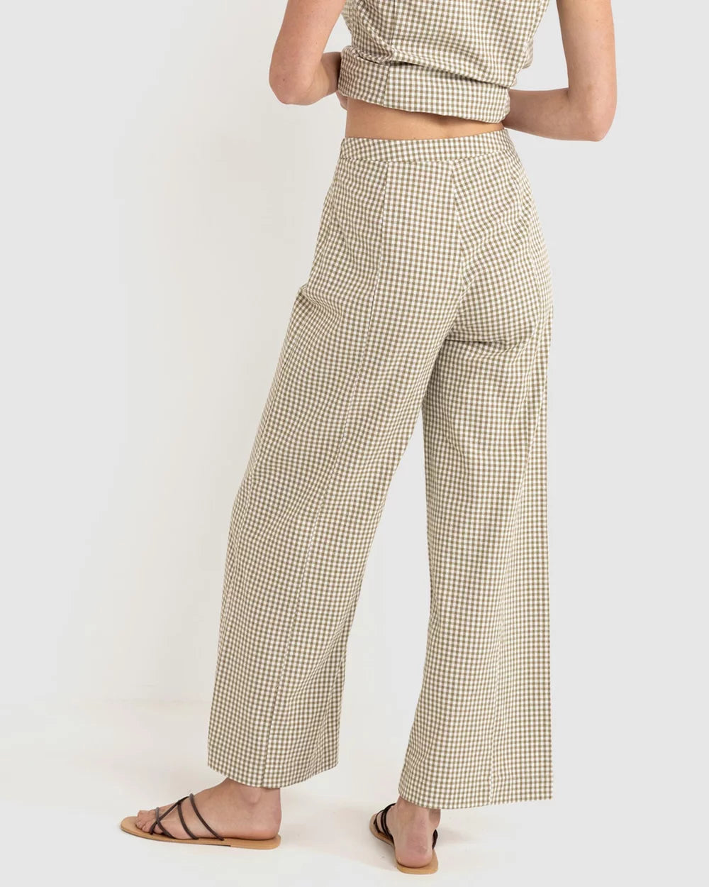 Lola Check Wide Leg Pant