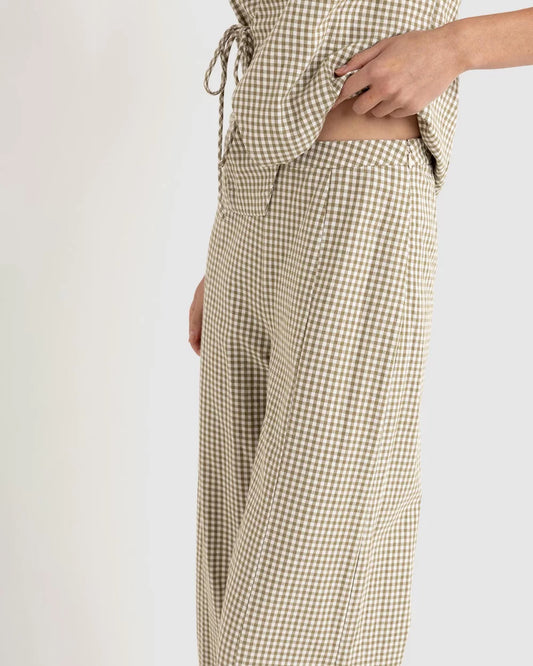Lola Check Wide Leg Pant