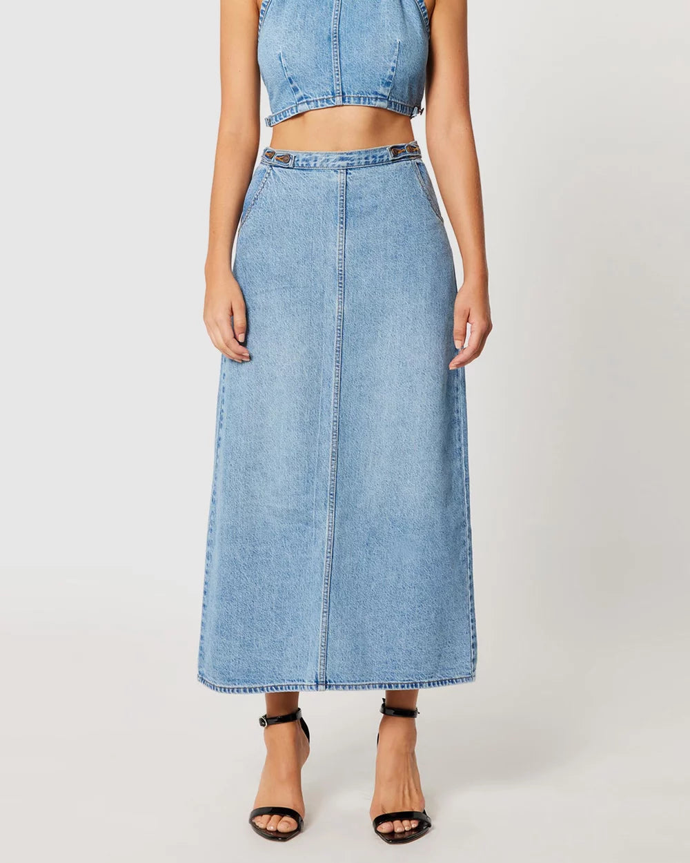 Charlie Maxi Denim Skirt