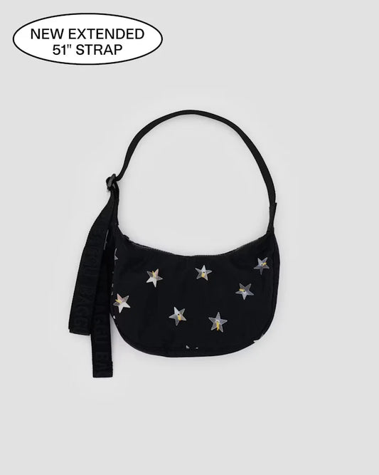 Small Nylon Crescent Bag- Stars