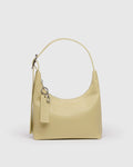 Mini Recycled Leather Shoulder Bag- Straw
