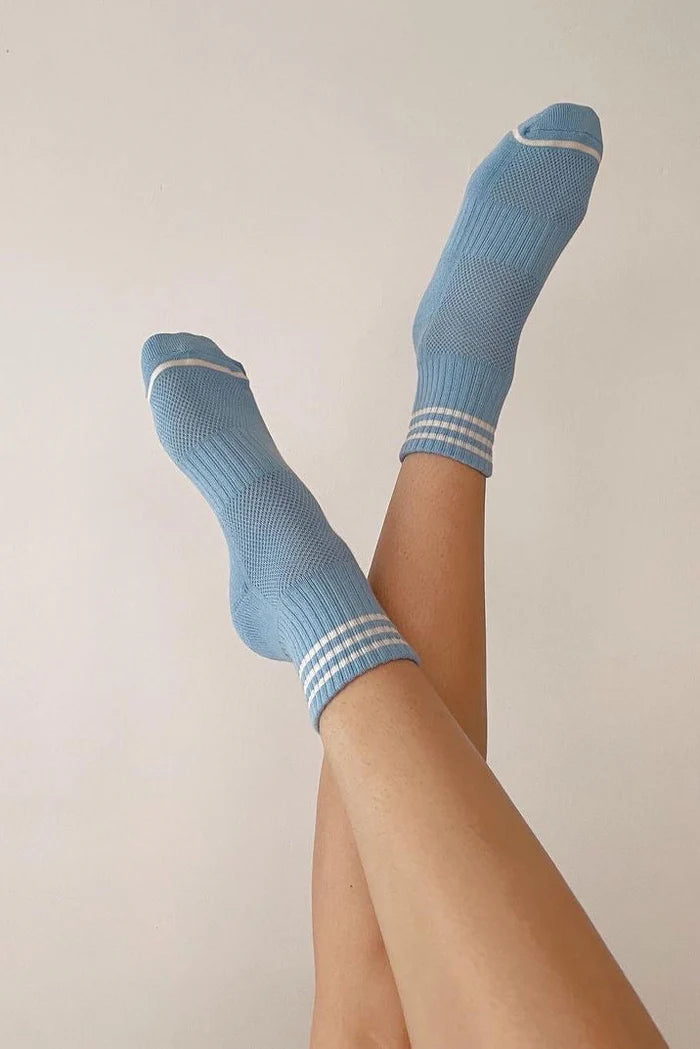 Girlfriend Socks- Parisian Blue