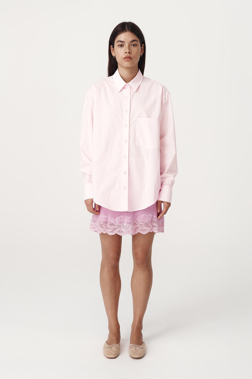 Marina Silk Mini Skirt- Orchid Pink