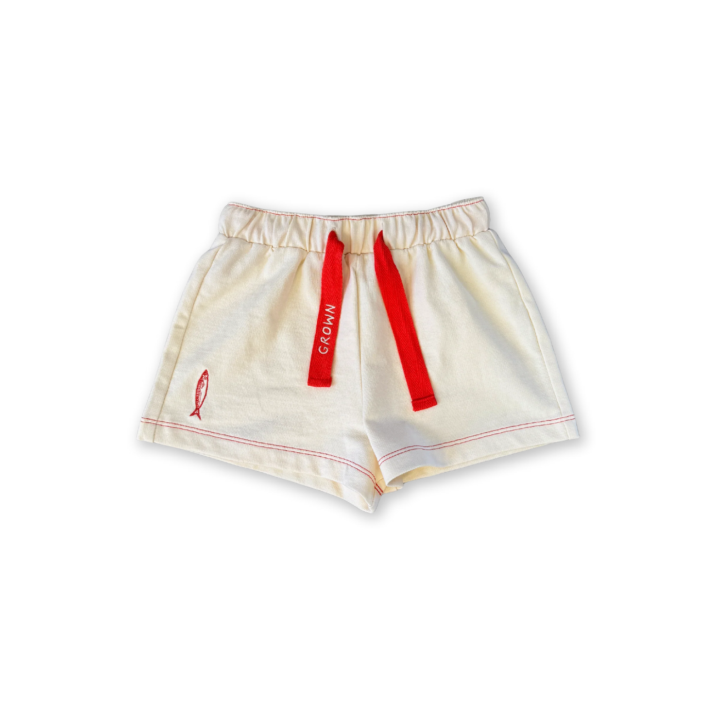 French Terry Sardine Short- Milk
