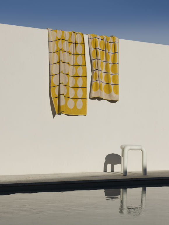 Abacus Beach Towel- Daffodil/Cream