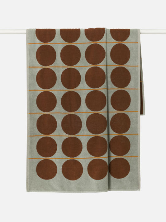 Abacus Beach Towel- Mist/Paprika