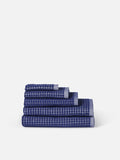 Nero Cotton Bath Towel- Cobalt/Cream