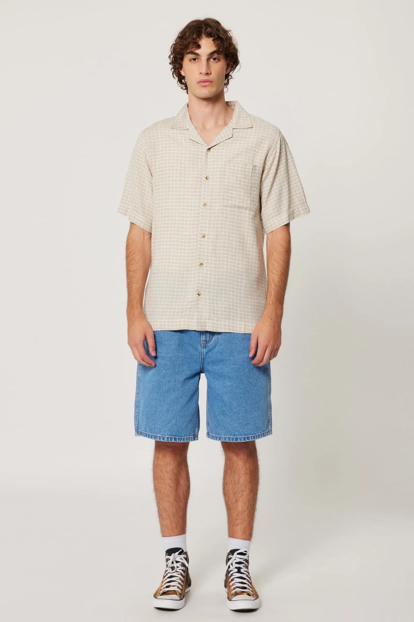 Bowler Check Shirt- Natural Check