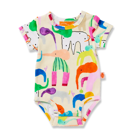 Happy Herd Short Sleeve Bodysuit