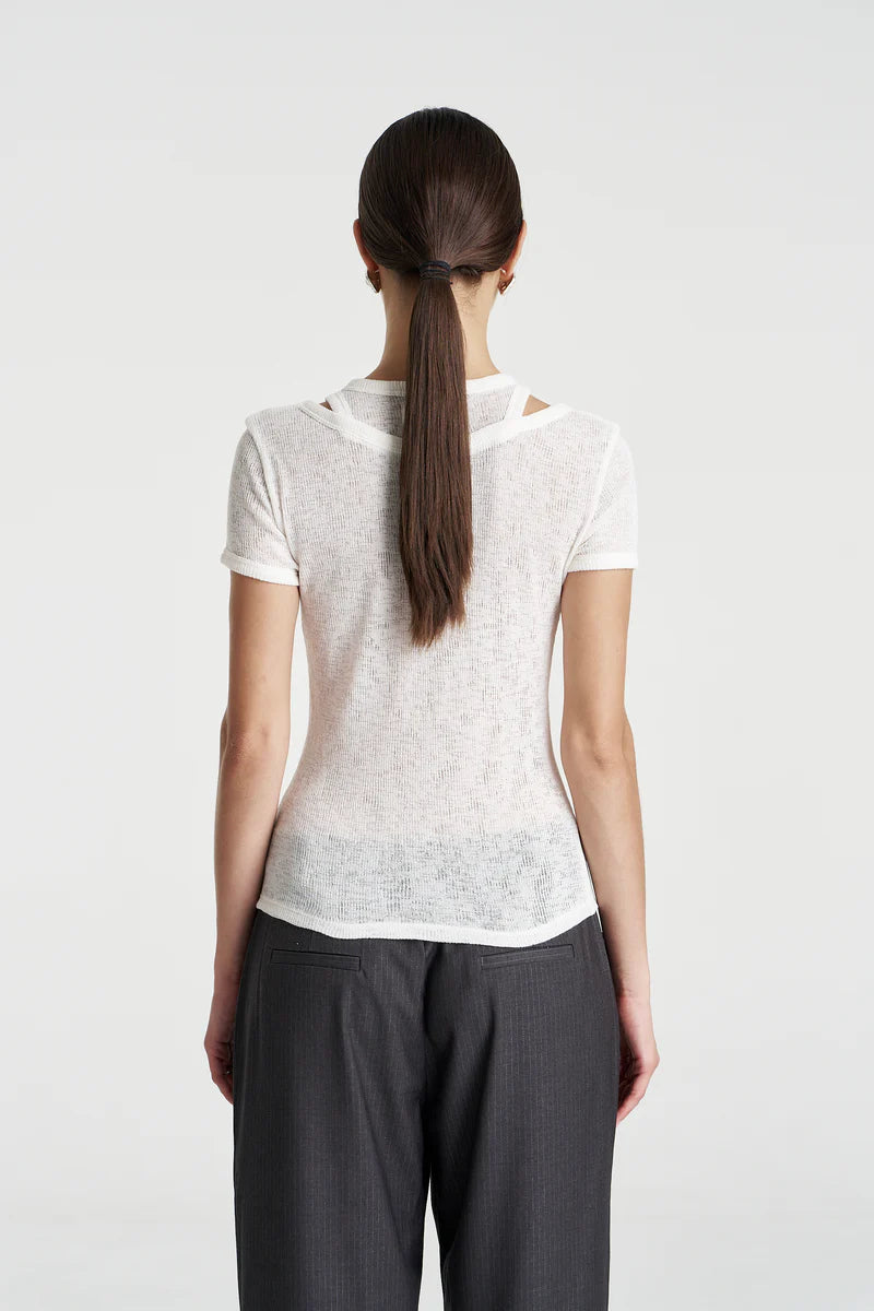 Cut Out Top - Vanilla