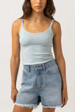 Yumi Knit Top- Cool Blue