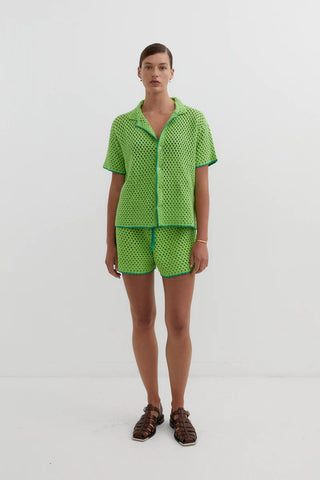 Connie Knit Shirt- Green