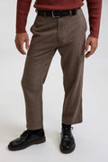 Rhythm Herringbone Trouser - Russet