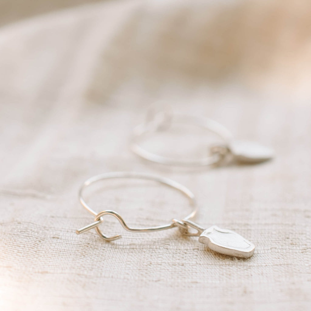 Vessel Hoops- Sterling Silver