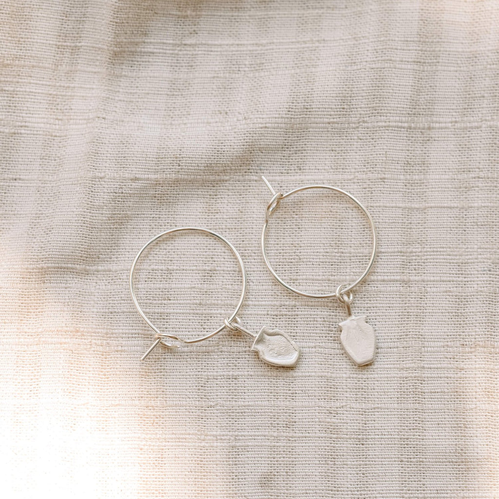Vessel Hoops- Sterling Silver