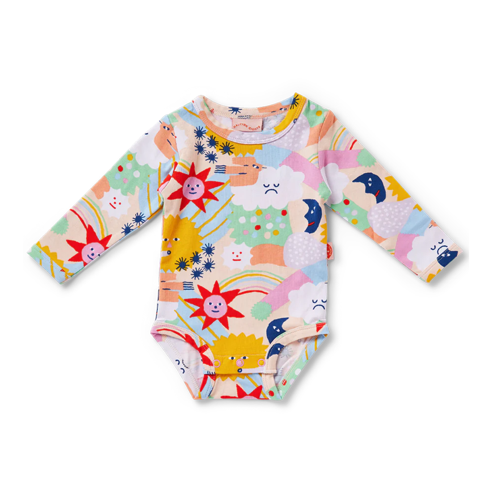 We Live In The Sky Long Sleeve Bodysuit