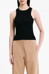 Nude Classic Knit Tank- Black