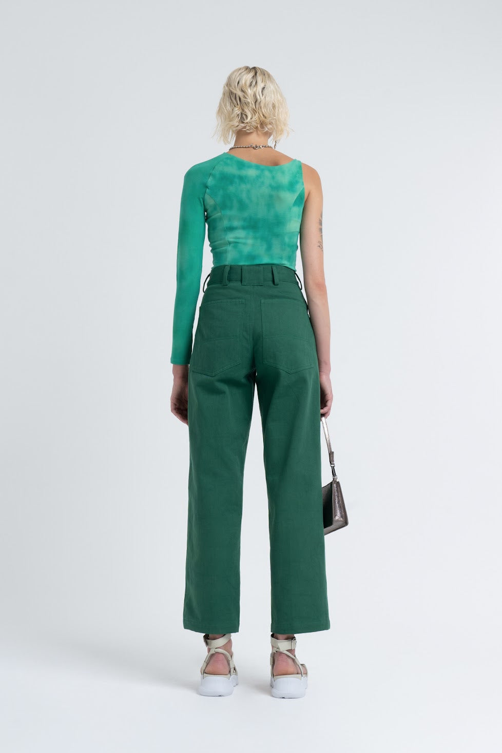 Relaxed Twill Trouser- Sea Green