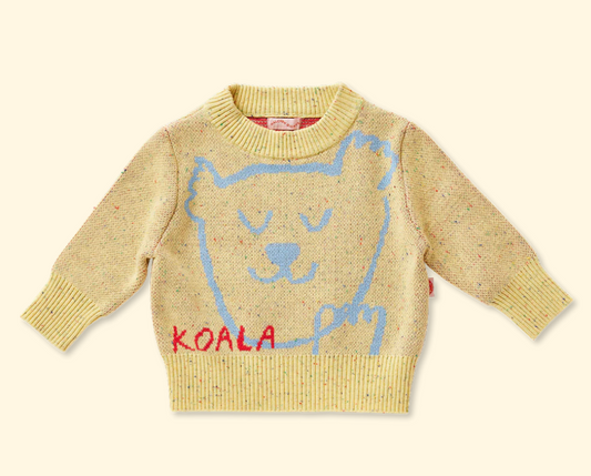 Sunny Koala Cotton Knit Jumper