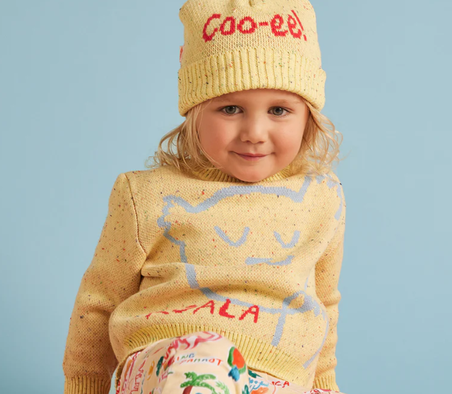 Sunny Koala Cotton Knit Jumper