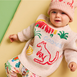 Creamy Coo-ee! Cotton Knit Jumper