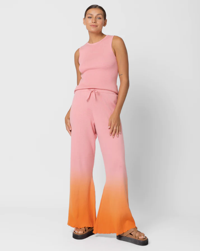 Hazel Knit Pants - Sunset Ombre