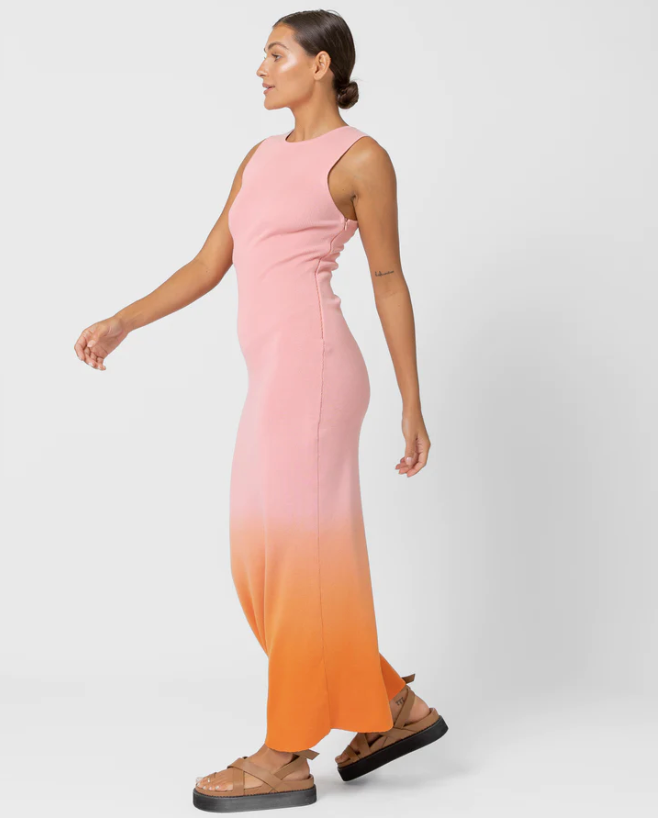 Hazel Knit Dress - Sunset Ombre