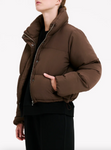 Topher Puffer Jacket - Cola