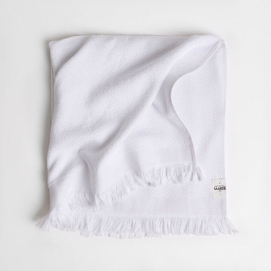 Saarde Honeycomb Towel- White