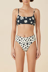 Black & Bone Flower Reversible Bralette