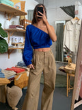 Paper Heart One Shoulder Linen Top